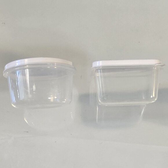 5 Miniature Plastic Storage Containers with Lids Crafts Room Kitchen Organizing - Picture 7 of 7